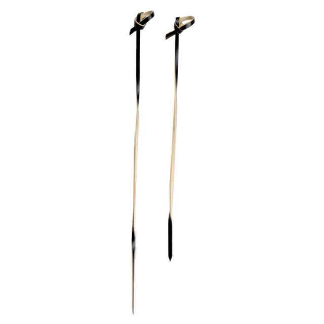 PacknWood 209BBTINGI15 - Tingi Skewer, 5.9", Looped With Black Twisted Stem