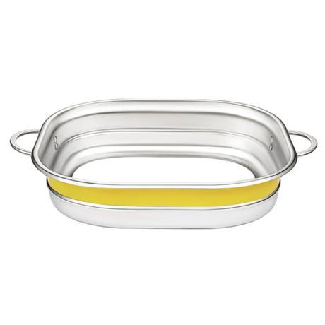 Bon Chef 72004-BL-Y Country French X Steam Table Food Pan Ring 15" X 11" X 4"