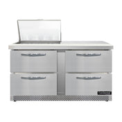 Continental Refrigerator D60N12M-FB-D Designer Line Mighty Top Sandwich Unit Front Breather