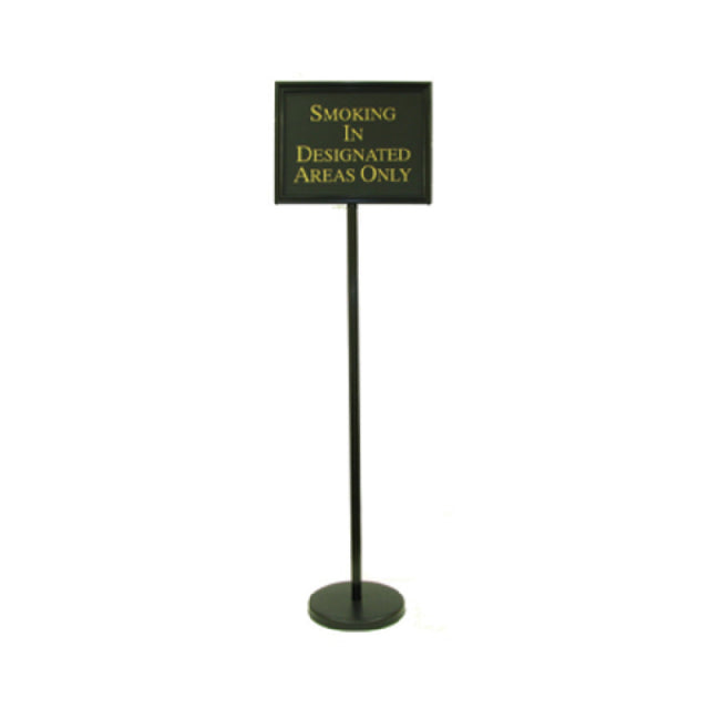 Aarco TY-2BK Director Sign Stand 54"H Overall 15"W X 12"H