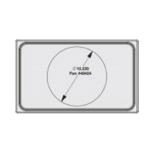 Vollrath 8242114 Miramar™ Single Size Template For Miramar™ Cookware Stainless Steel Plain Edge