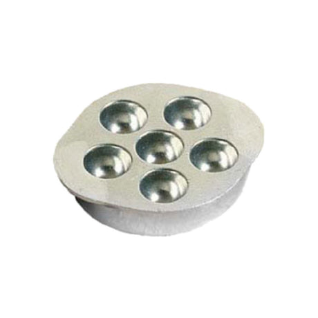 Bon Chef 5028WHTM Snail Dish 5-3/4" X 6-7/8" 6-hole