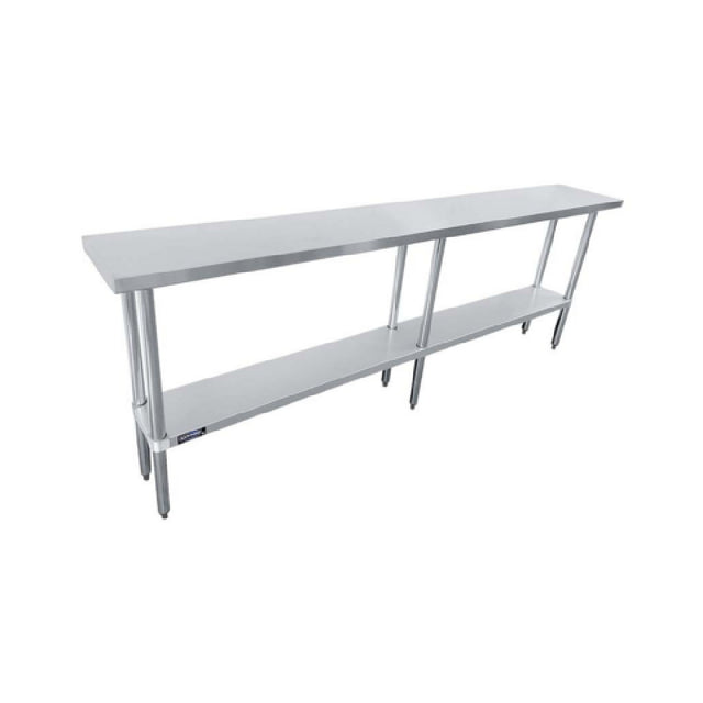 Sapphire Manufacturing SMTE-3084G Worktable 84"W X 30"D X 35"H 18/430 Stainless Steel Flat Top