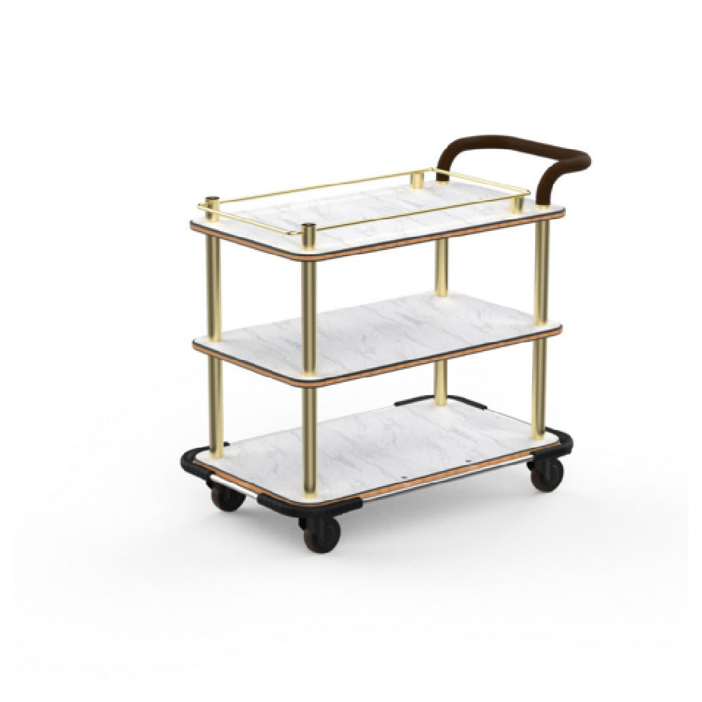 Steelite MGCRNX08CBXX Mogogo Buffet Solutions Roll'n Service Cart 41-1/2" X 21" X 36"H