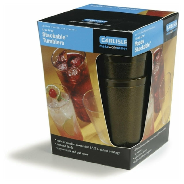 Carlisle 5212-813 Carlisle Stackable™ Tumbler 12 Oz. (13.40 Oz. Flush Fill)