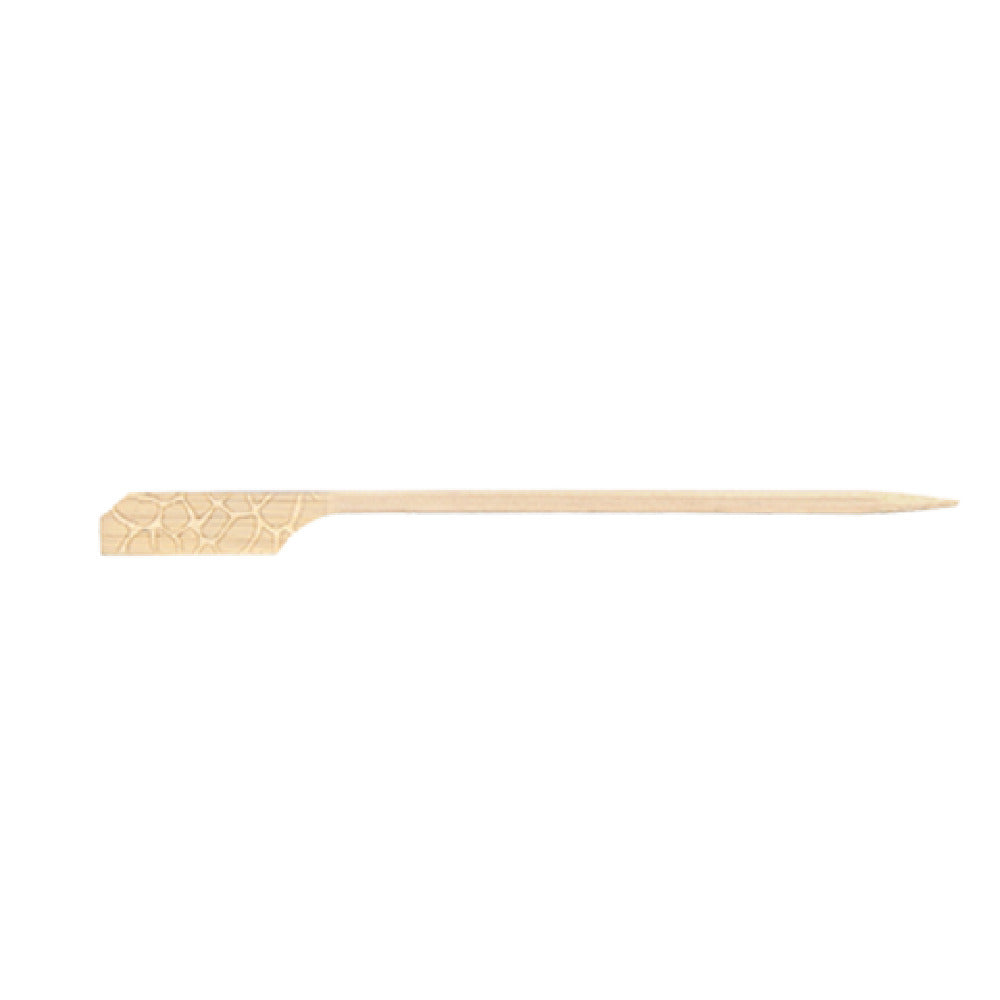 FOH AST004NAB93 Servewise® Disposable Paddle Picks 5" Bamboo