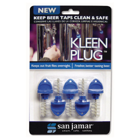 San Jamar KLP200 Kleen Plug™ Use To Keep Beer Taps Clean Overnight (5 Kleen Plugs Per Blister Pack)