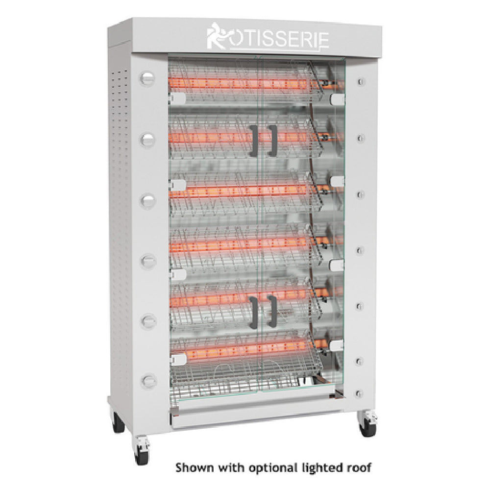 Rotisol FBS1160-6G-SS_LP FlamBoyant™ SPATCHCOCK Rotisserie Oven Gas Floor Model