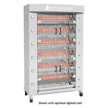Rotisol FBS1160-6G-SS_LP FlamBoyant™ SPATCHCOCK Rotisserie Oven Gas Floor Model