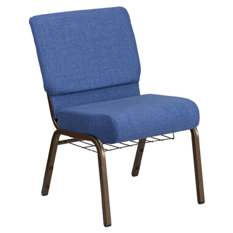 Flash Furniture FD-CH0221-4-GV-BLUE-BAS-GG Hercules Series Extra Wide Stacking Church Chair