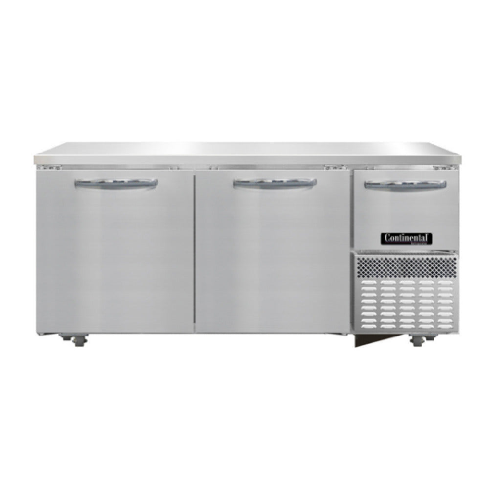 Continental Refrigerator RA68SN-U Undercounter Shallow Depth Refrigerated Base