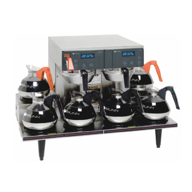 Bunn 38700.0015 AXIOM® 0/6 Twin Automatic Coffee Brewer With 6 Warmers Total 15 Gallon Per Hour Capacity