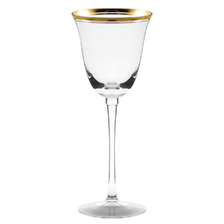 10 Strawberry St WINSR-WW-GLD - Optic White Wine, 6 Oz., Dishwasher Safe