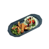 Bon Chef 9111SLATE - Prism Tray, 8" X 18", Aluminum With Ceramic-look Coating