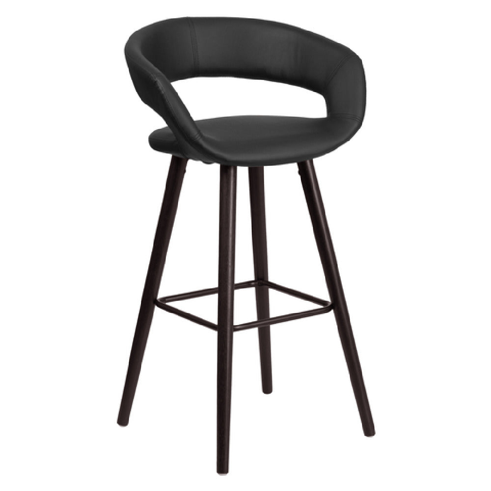 Flash Furniture CH-152560-BK-VY-GG Brynn Series Bar Stool 29"H Seat Height Contemporary Style