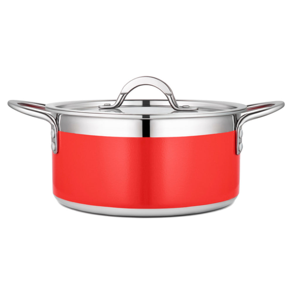 Bon Chef 71301-CF2-R Country French X Pot 3 Qt. 9 Oz. 8-5/8" Dia. X 3-7/8"H