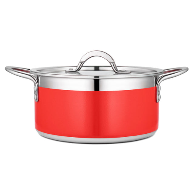 Bon Chef 71301-CF2-R Country French X Pot 3 Qt. 9 Oz. 8-5/8" Dia. X 3-7/8"H