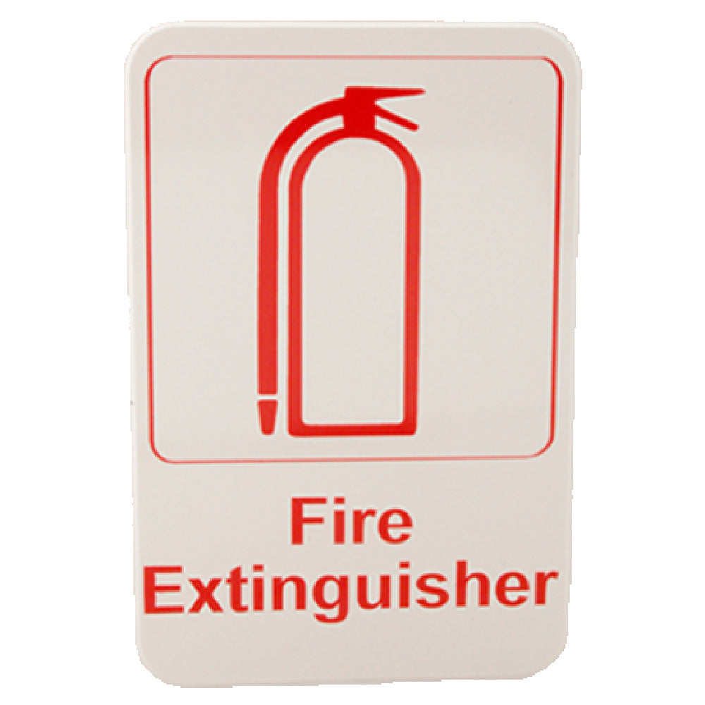 Franklin Machine Products 280-1162 Sign "Fire Extinguisher" 6" X 9"