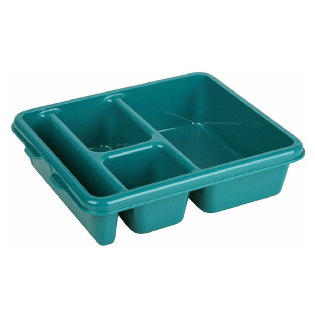 Cambro 9114CW414 Meal Delivery Camwear® Tray 4-compartment With Flatware Compartment