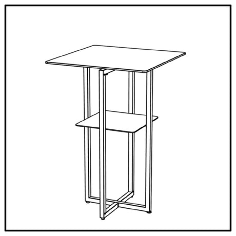 Bauscher Hepp VE-24024 - Venta® Foldable Table, With Shelf Base Made In Steel With Powder-coating