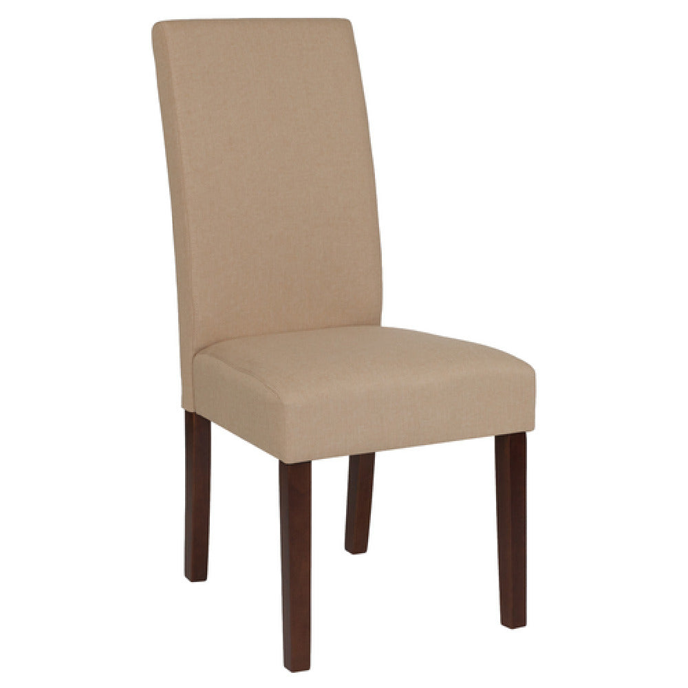 Flash Furniture QY-A37-9061-BGE-GG Greenwich Series Mid-century Design Fabric Upholstered Back & Seat