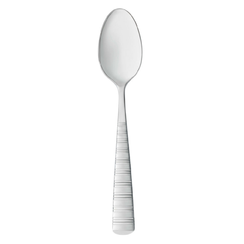 Libbey 938 002 Dessert Spoon 8" Thick Handles With Banded Texture Design