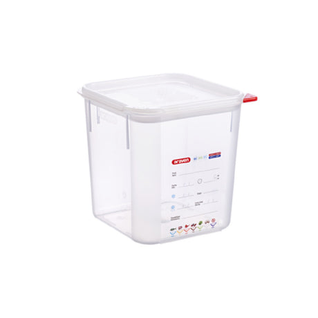 Carlisle 11852 Araven Food Storage Container 4.2 Qt. 7-1/8"W X 7-1/8"D X 7-1/2"H