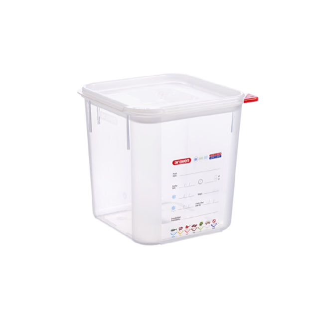 Carlisle 11852 Araven Food Storage Container 4.2 Qt. 7-1/8"W X 7-1/8"D X 7-1/2"H