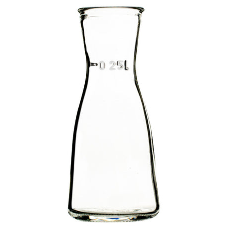 Hospitality Brands HGU65125-006 Hospitality Brands Homestead Carafe 8.5 Oz. Glass (H: 6.75” D: 3”) (6 Each Per Case)