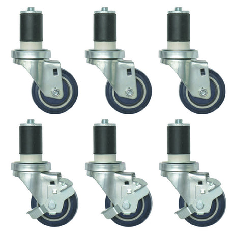 Hubert 10298 - Kratos Caster, 3" Dia., 300 Lb. Capacity Per Caster