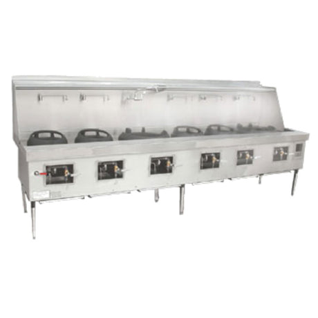 Town YF-6-SS York® Wok Range Gas (6) Chambers