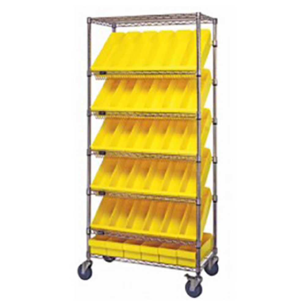 Quantum MWRS-7-602_RED - Bin Systems Unit, Mobile, 36"L X 18"W X 80"H