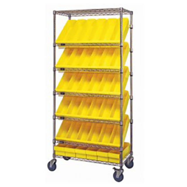 Quantum MWRS-7-602_RED - Bin Systems Unit, Mobile, 36"L X 18"W X 80"H