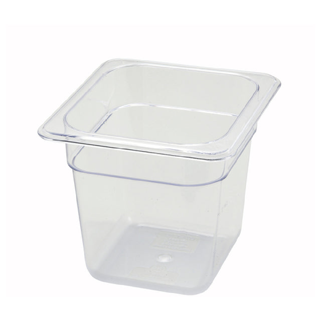 Winco SP7606 Poly-Ware™ Food Pan 1/6 Size 6-3/4" X 6-1/4"