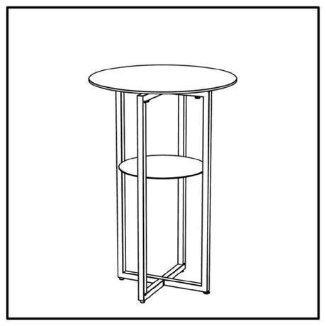 Bauscher Hepp VE-24027 - Venta® Foldable Table, With Shelf Base Made In Steel With Powder-coating