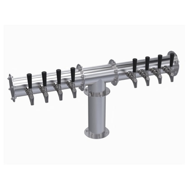 Krowne KPTH-8A Krowne Pipe T-Head Tower Eight Faucets Handles And Faucets Not Included