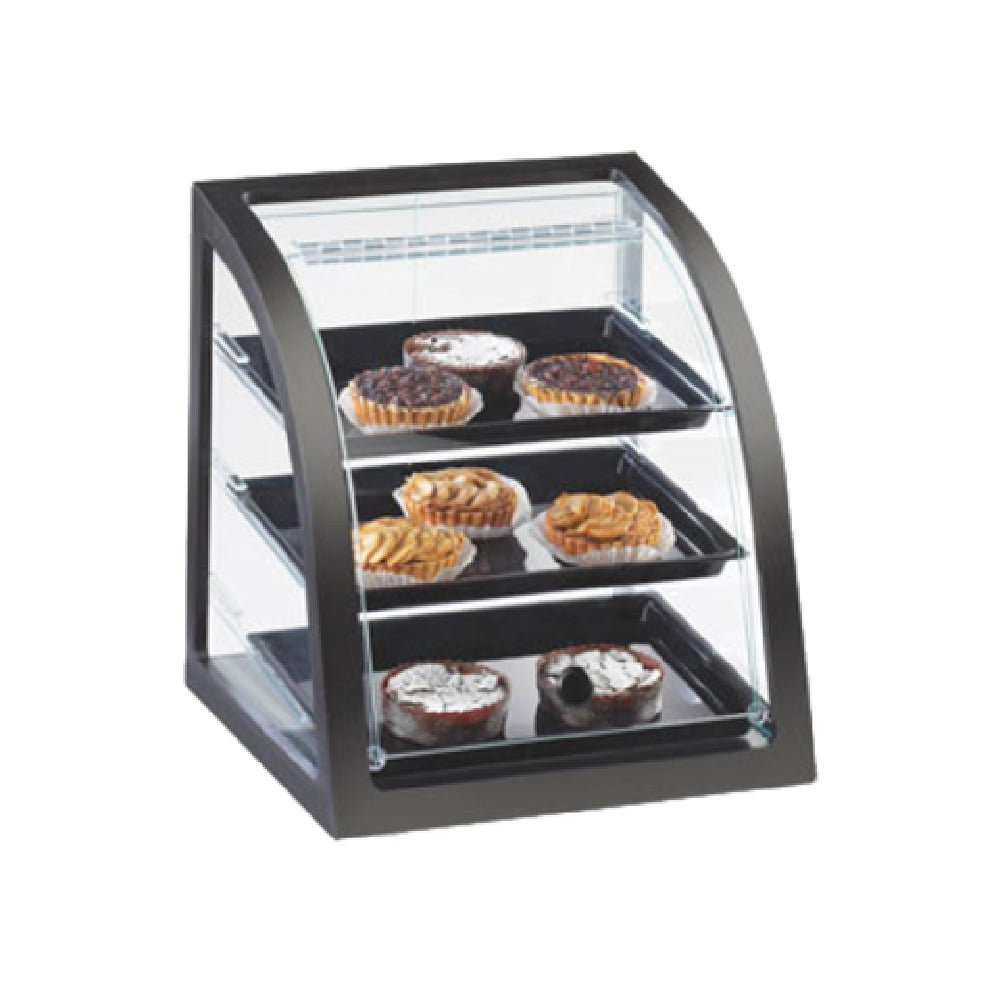 Cal Mil P255-96S Midnight Bamboo Display Case 17"W X 17"D X 18"H 3-tier