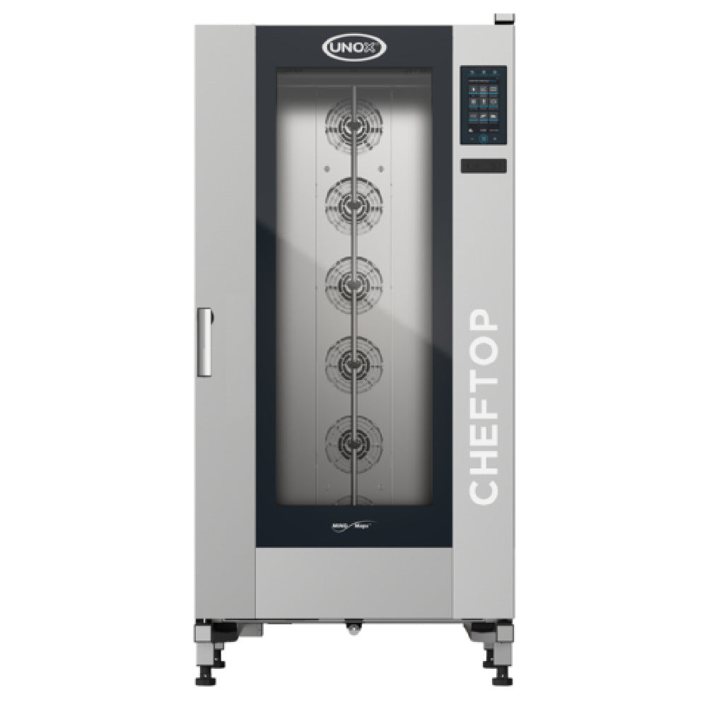 UNOX USA XAVL-2021-GPLS (GAS 120V) - ChefTop MIND.Maps™ Plus Combi Oven/Steam Oven Is A Gas Roll-in Oven That Combines Heat