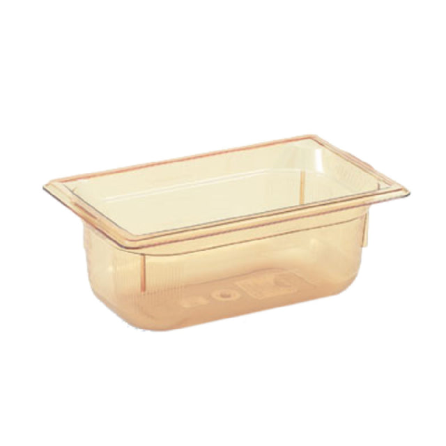 Vollrath 9044410 Super Pan® 1/4 GN Food Pan 4" Deep High-temp Amber Resin