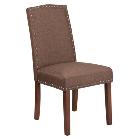 Flash Furniture QY-A13-9349-BN-GG Hercules Hampton Hill Series Parsons Side Chair