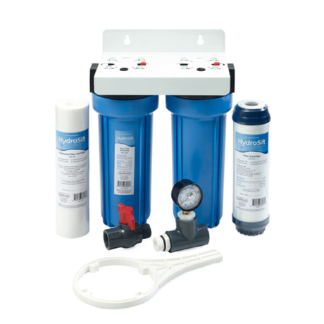 Krowne KR-HS2-KIT Krowne Hydrosift Twin Water Filter Assembly Kit Includes Twin Filter Assembly With Mounting Bracket