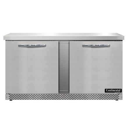 Continental Refrigerator SW60N-FB Work Top Refrigerator Front Breather 60"W