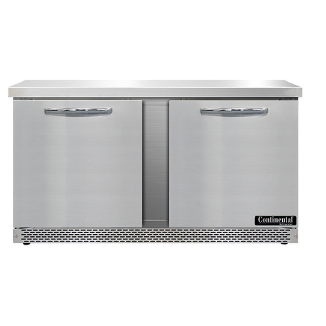 Continental Refrigerator SWF60N-FB Work Top Freezer Front Breather 60"W