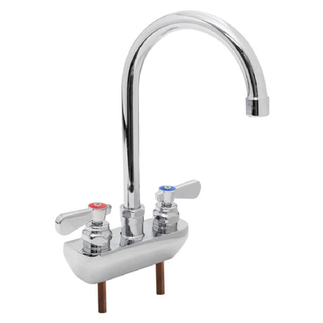 John Boos PBF-4SM2-5GLF-X Heavy Duty Faucet Shallow Splash Mount 6" Gooseneck Spout