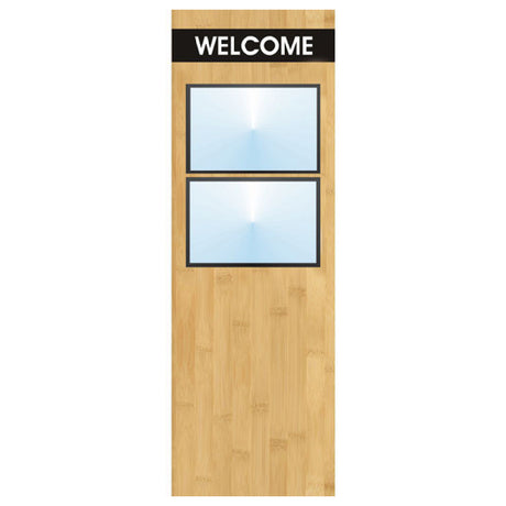 Hubert 12914 - Menu Board, 2-pocket, Floor Stand