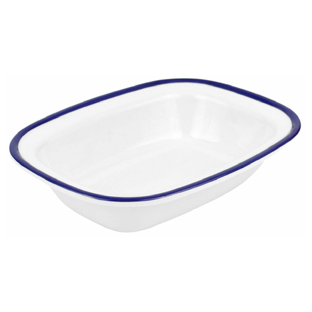 Bauscher Hepp TEW7620 - Enamelware Collection Dish, 13-1/2 Oz, 7-3/4"L X 6"W X 1-3/4"H