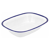 Bauscher Hepp TEW7620 - Enamelware Collection Dish, 13-1/2 Oz, 7-3/4"L X 6"W X 1-3/4"H