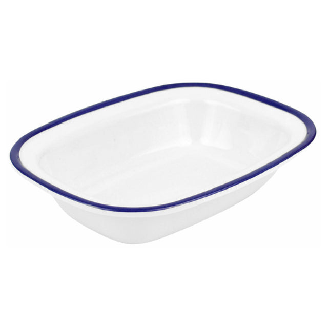 Bauscher Hepp TEW7620 - Enamelware Collection Dish, 13-1/2 Oz, 7-3/4"L X 6"W X 1-3/4"H