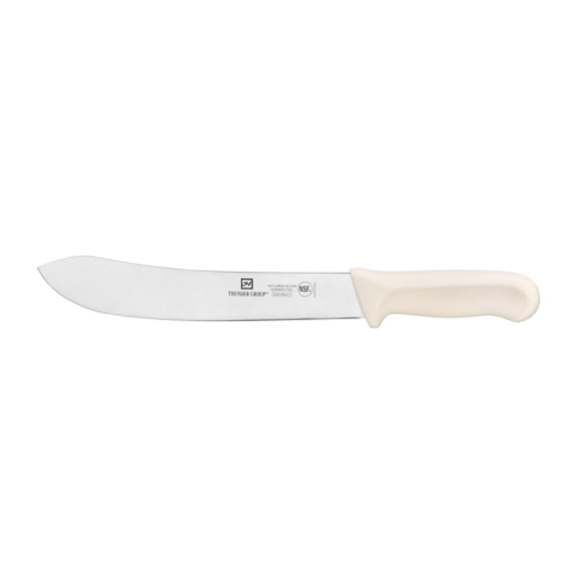 Thunder Group SLKF416WT Butcher Knife 10" Blade White Polypropylene Handles