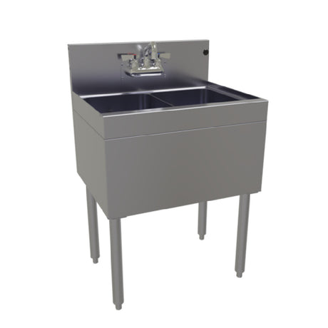 Glastender DSA-24-S Underbar Sink Unit Two Compartment 24"W X 19"D